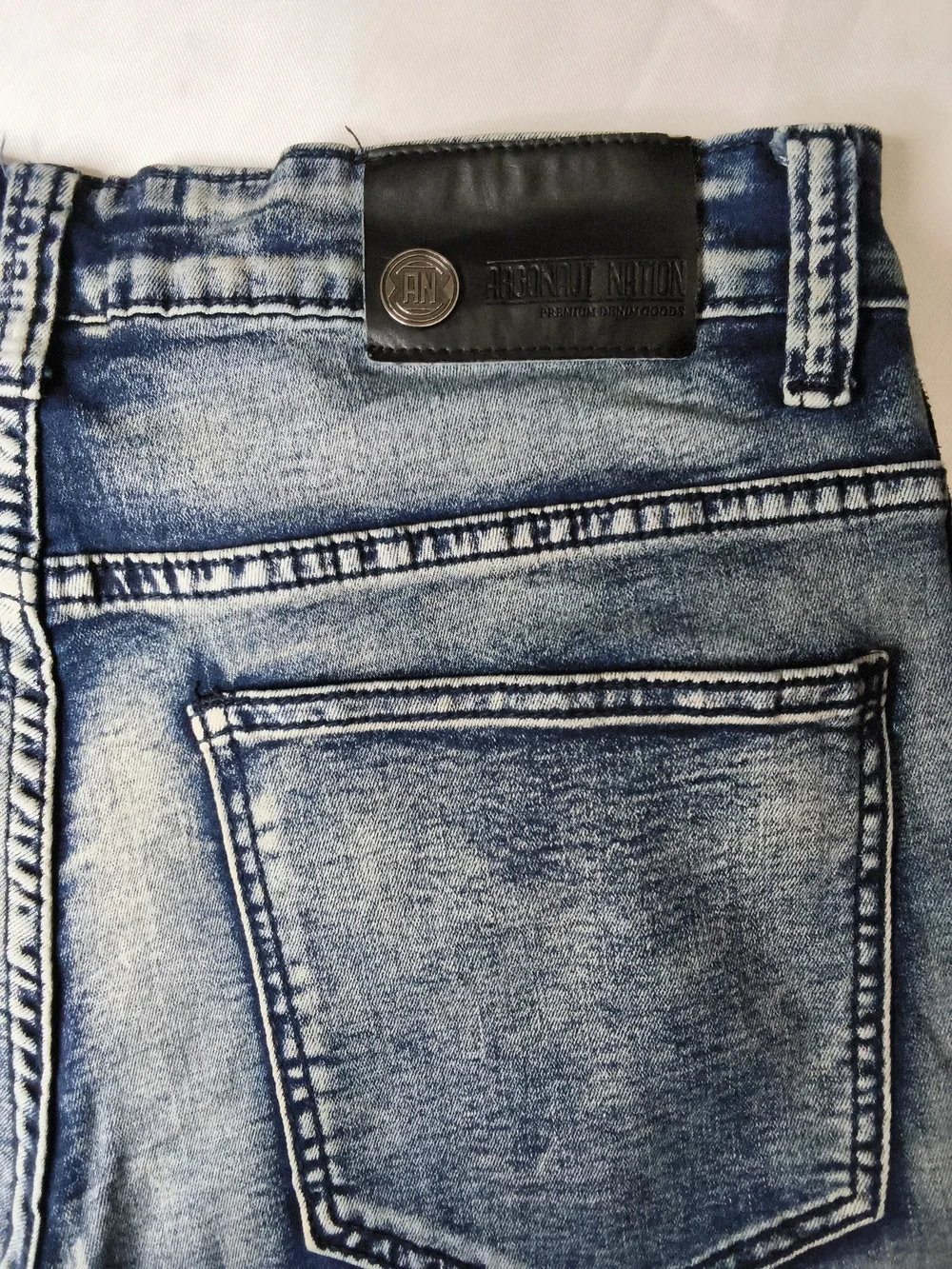Embellished Light Blue Bootcut Men’s Jeans
